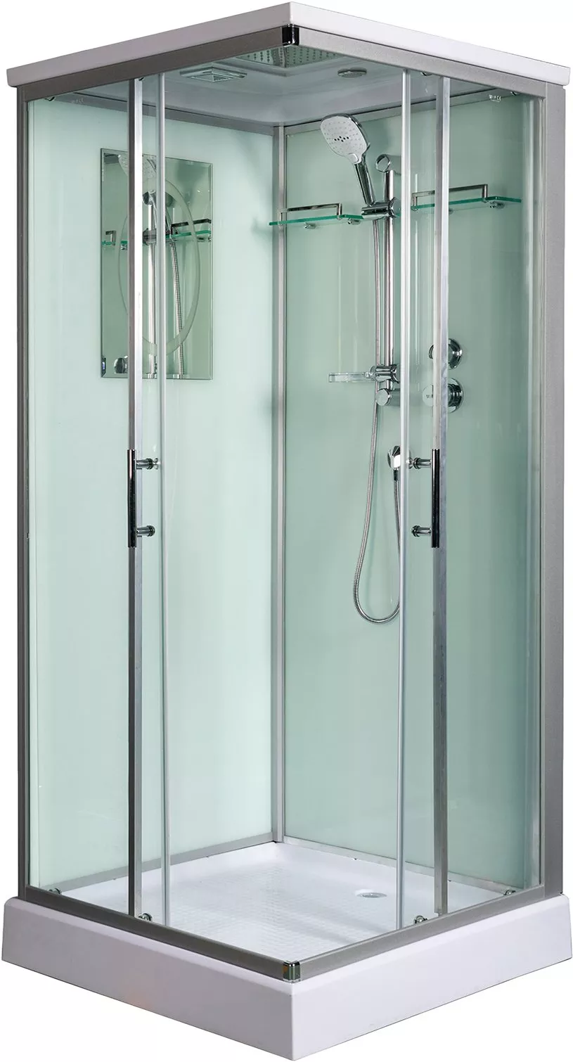  Душевая кабина Weltwasser WW500 Laine 1002 100х100 10000003263 профиль хром, стекло прозрачное