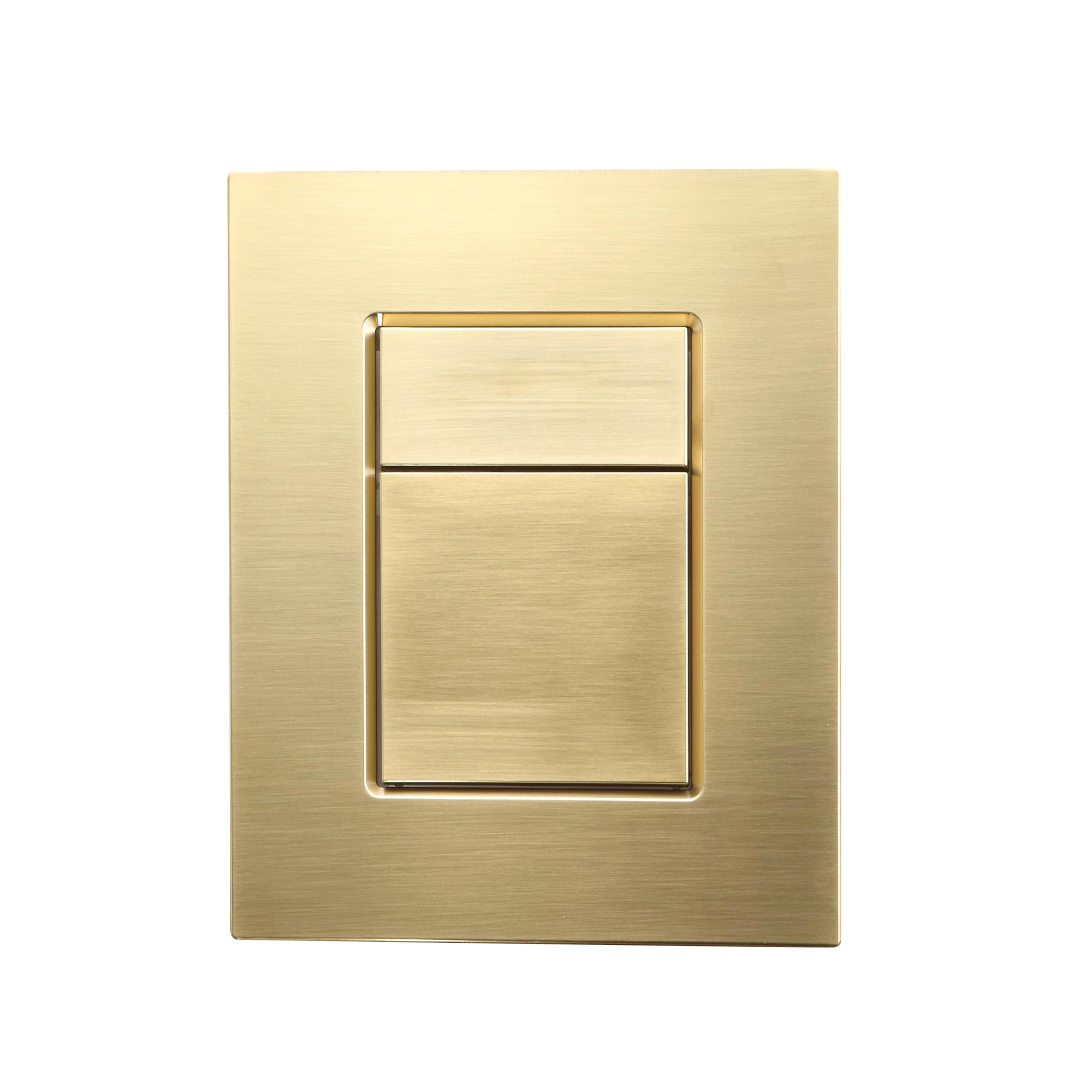 

Кнопка смыва для унитаза Wonzon & Woghand WW-IB256-BG пластик, цвет брашированное золото