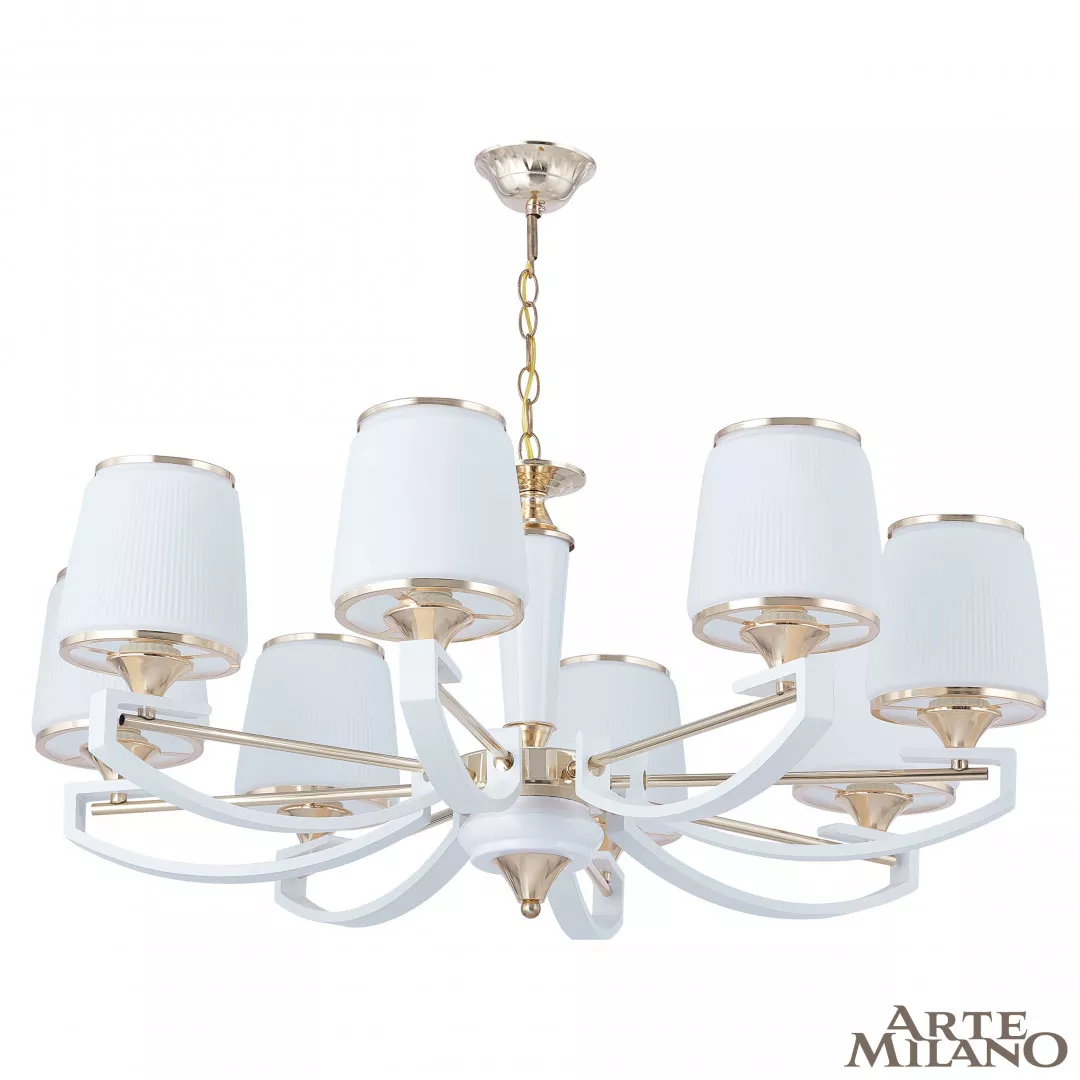 

Подвесная люстра Arte Milano Florentia-2457 302457/8 Wh/Gd