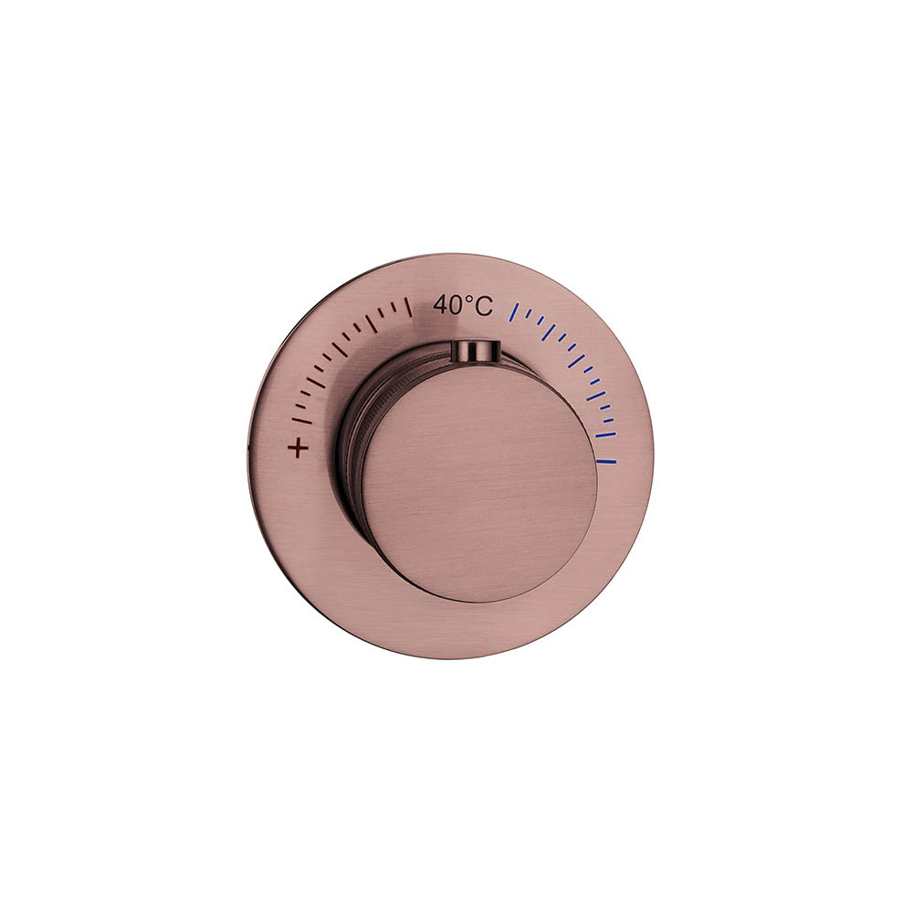 Смеситель встраиваемый термостат UNO COPPER BRUSHED