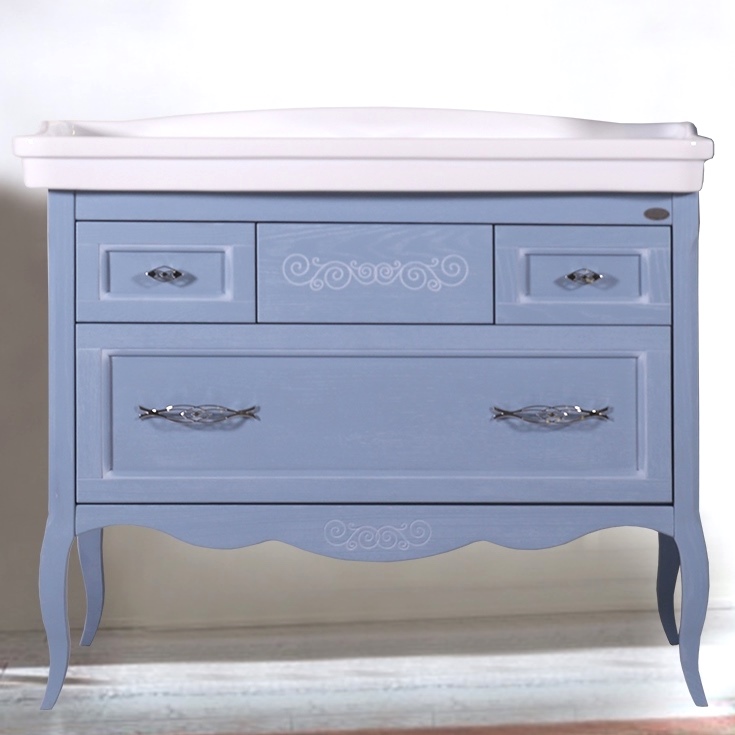 Тумба под раковину без столешницы ASB-Woodline Модерн 105 рошфор белая патина 74420₽