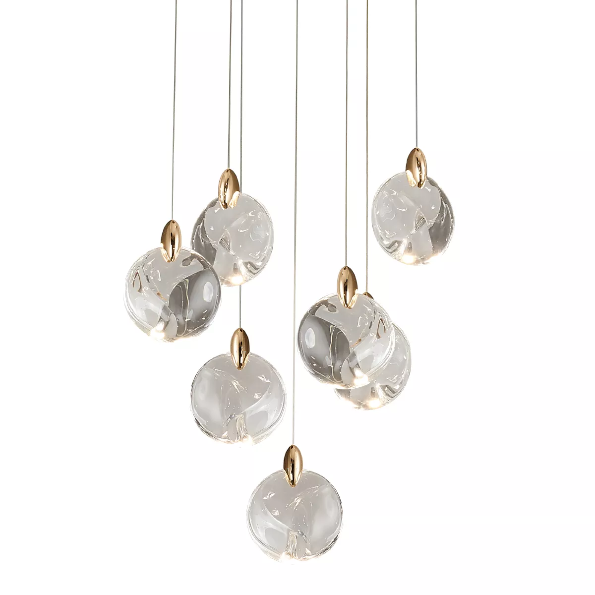 

Каскадная люстра Delight Collection OD2440-7 gold/clear