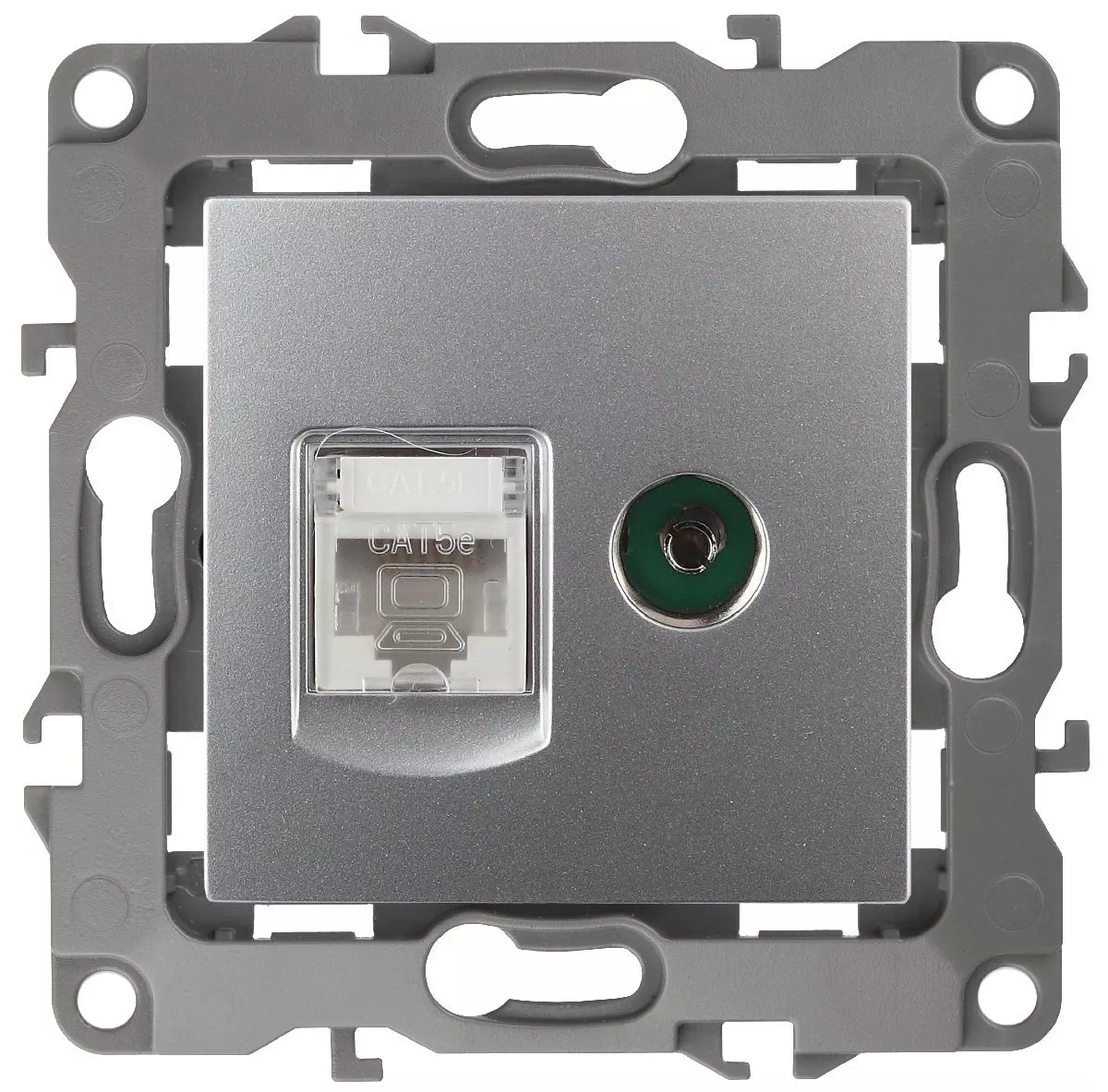 

Розетка комбинированная RJ45+TV Эра 12-3110-03 Б0027443