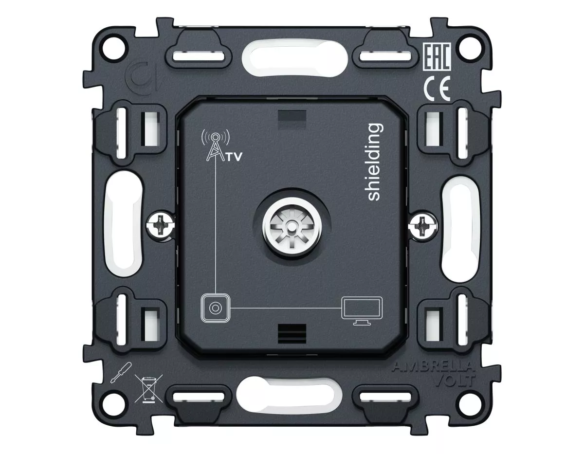

Механизм TV розетки оконечной экранированной 5-1000MHz 3dB QUANT Ambrella Volt VM199