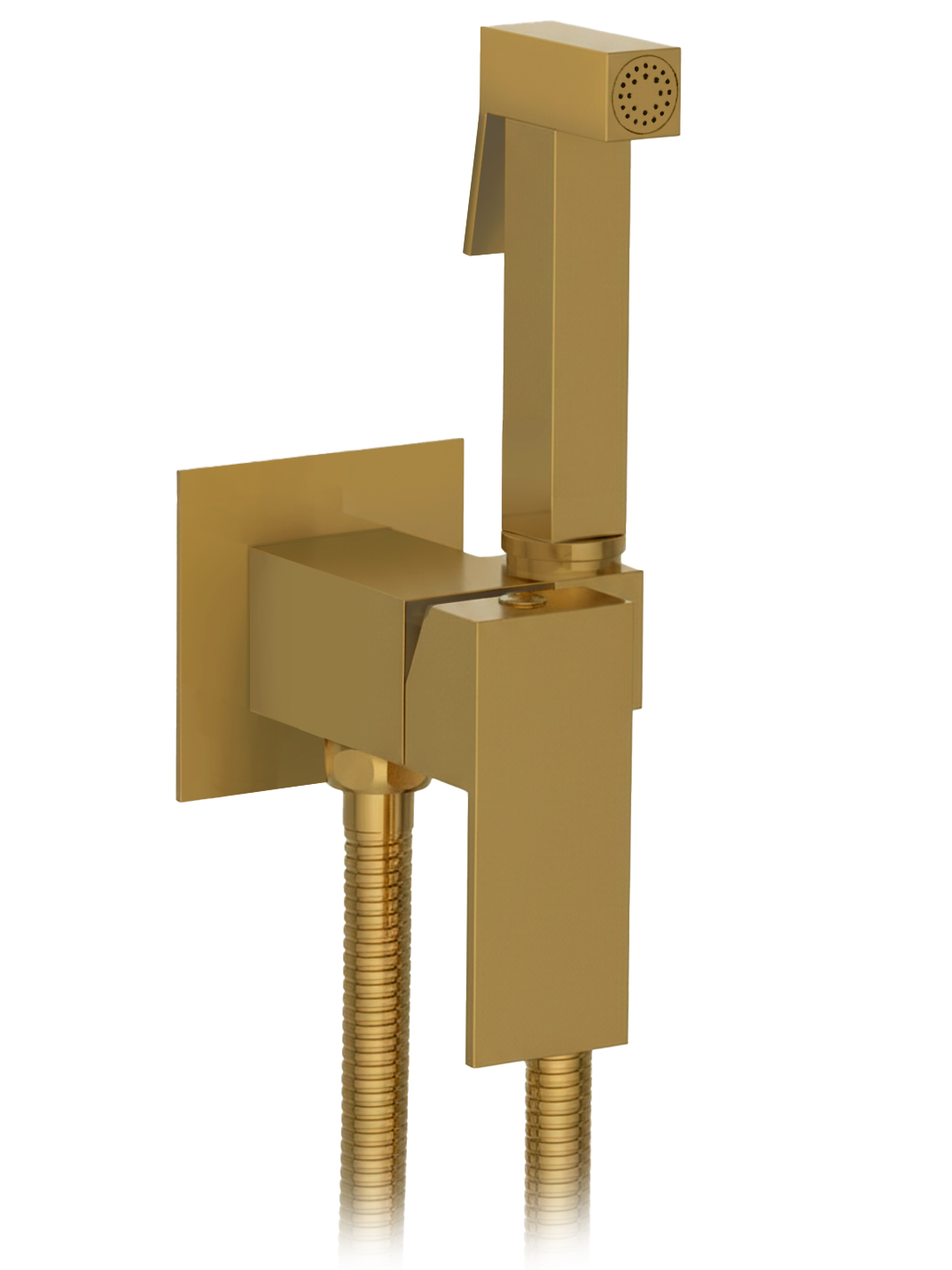 Гигиенический душ AltroBagno BM 060127 BG со смесителем С ВНУТРЕННЕЙ ЧАСТЬЮ матовое золото 9320₽