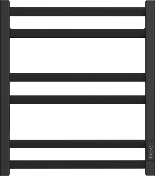 

Полотенцесушитель электрический Двин U plaza neo 4657801249914 60x50 см, подключение справа, слева, черный матовый, лесенка, из стали