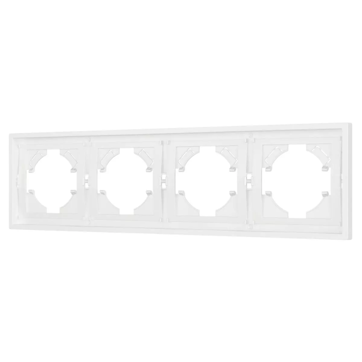 

Рамка пластиковая на 4 поста Arlight FRM-TENDO-SFPL-4-WH 054656