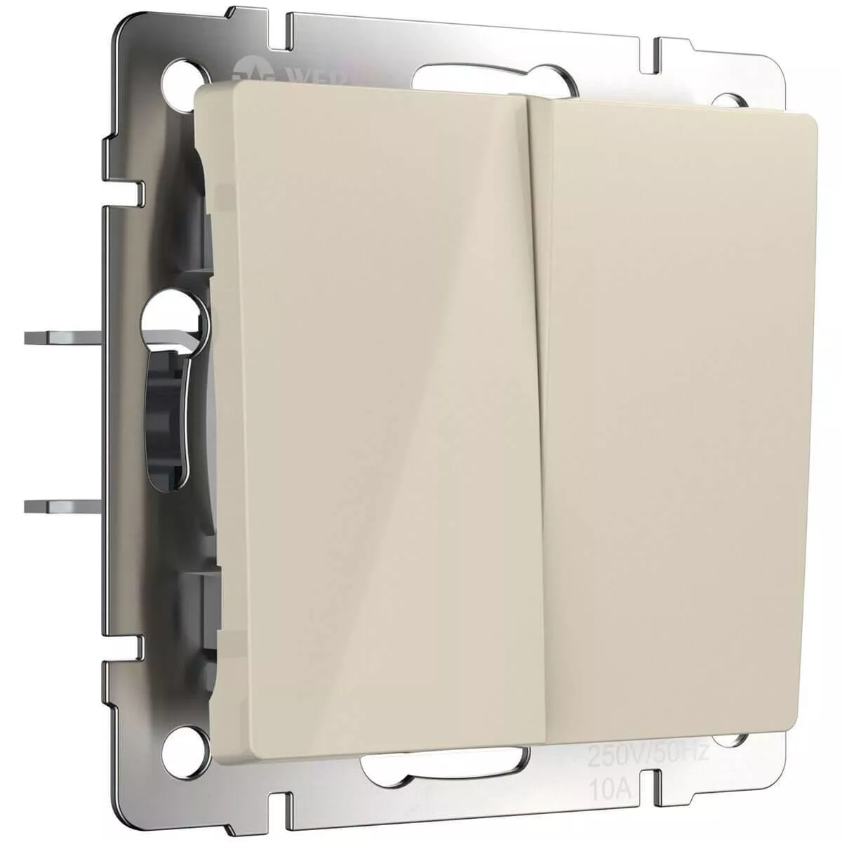 

Перекрестный переключатель двухклавишный Werkel W1123003 4690389182150