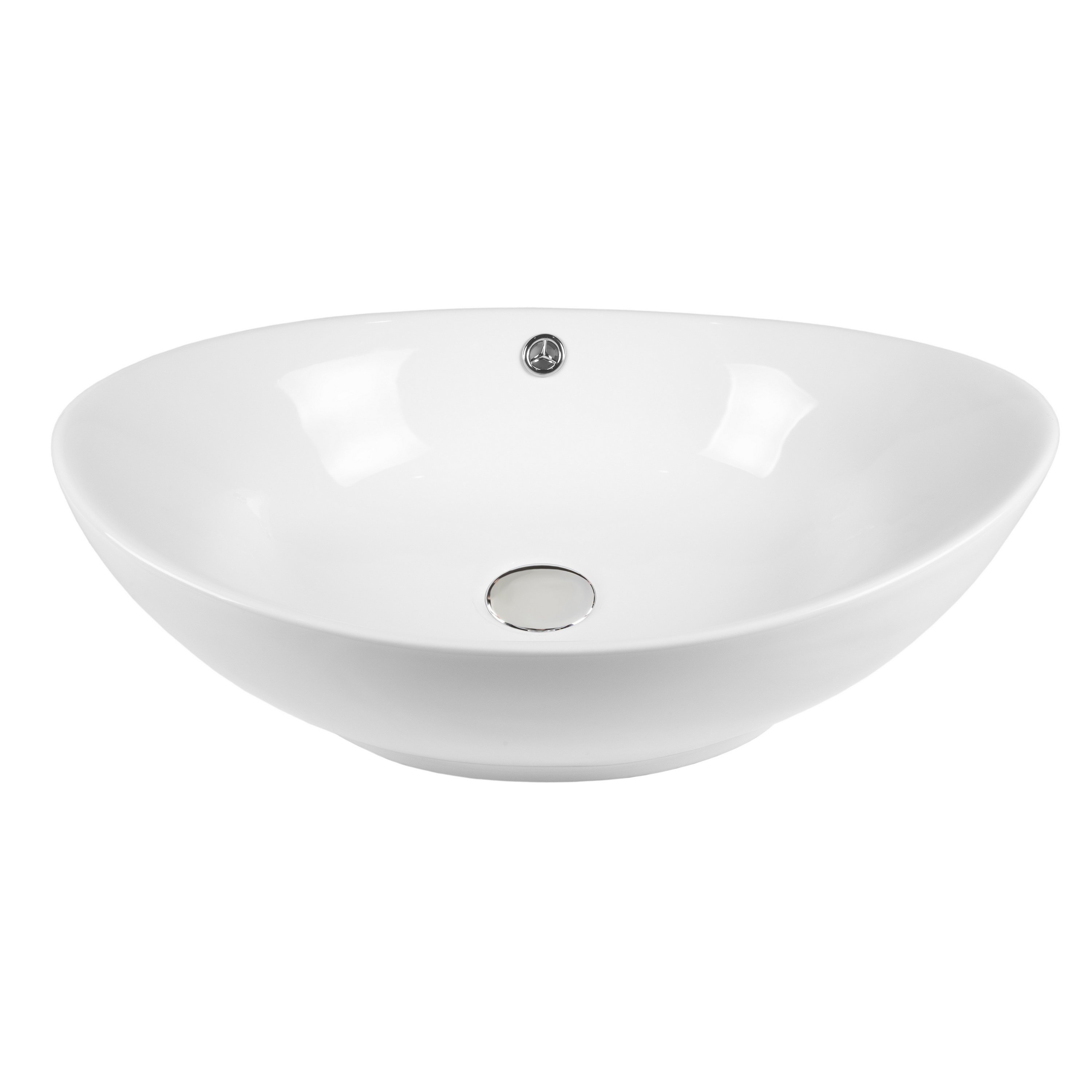 

Накладная раковина BOND Oval S55-590 белая