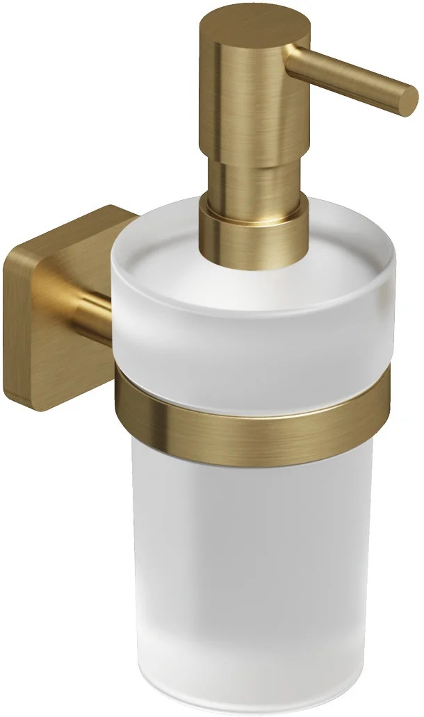 Дозатор для жидкого мыла Kludi Vela S 25976N0 настенный брашированное золото 9196₽
