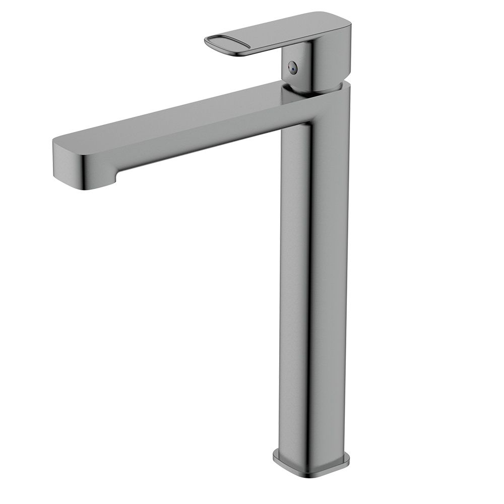 Смеситель для раковины высокий металл Gun Metal AQUAme Parma AQM6614GM 18000₽