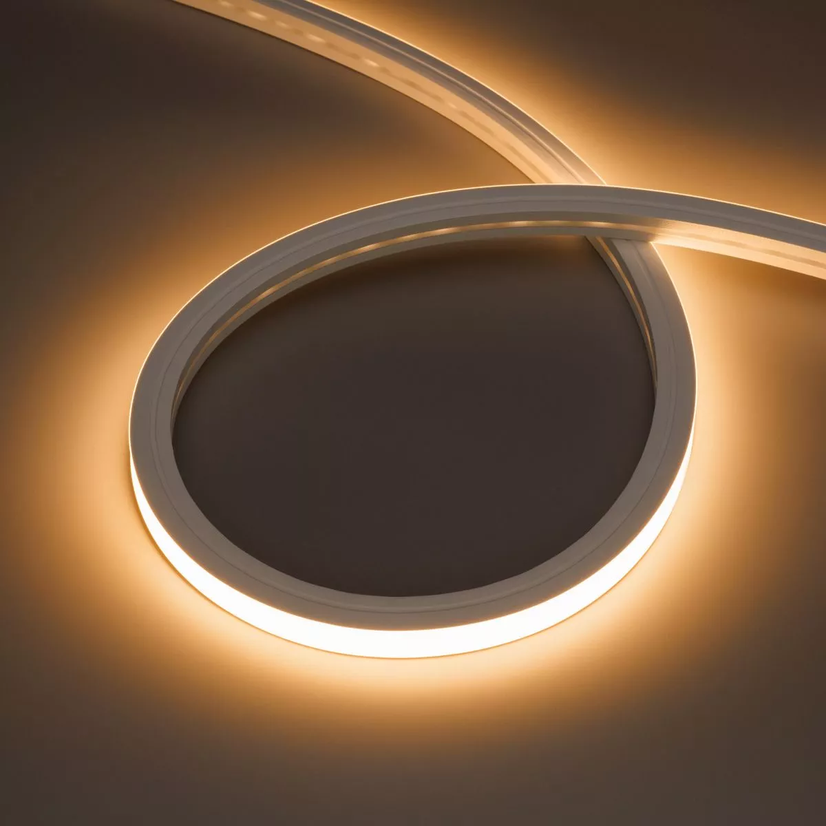 Светодиодная лента герметичная Arlight HORIZON-3D-А120-12x12mm 24V Warm3000 (12 W/m, IP67, 5m, wire x1) (Вывод боковой) 062283