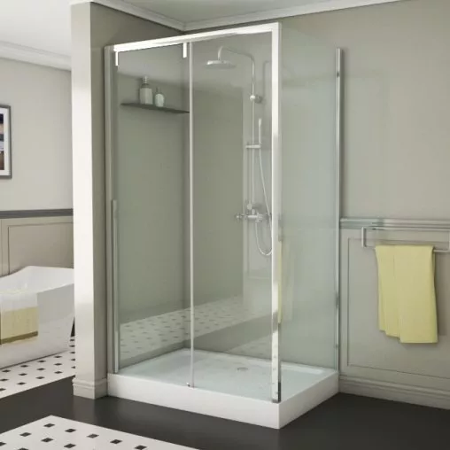 

Душевой уголок Bravat Slimline 120х80х195