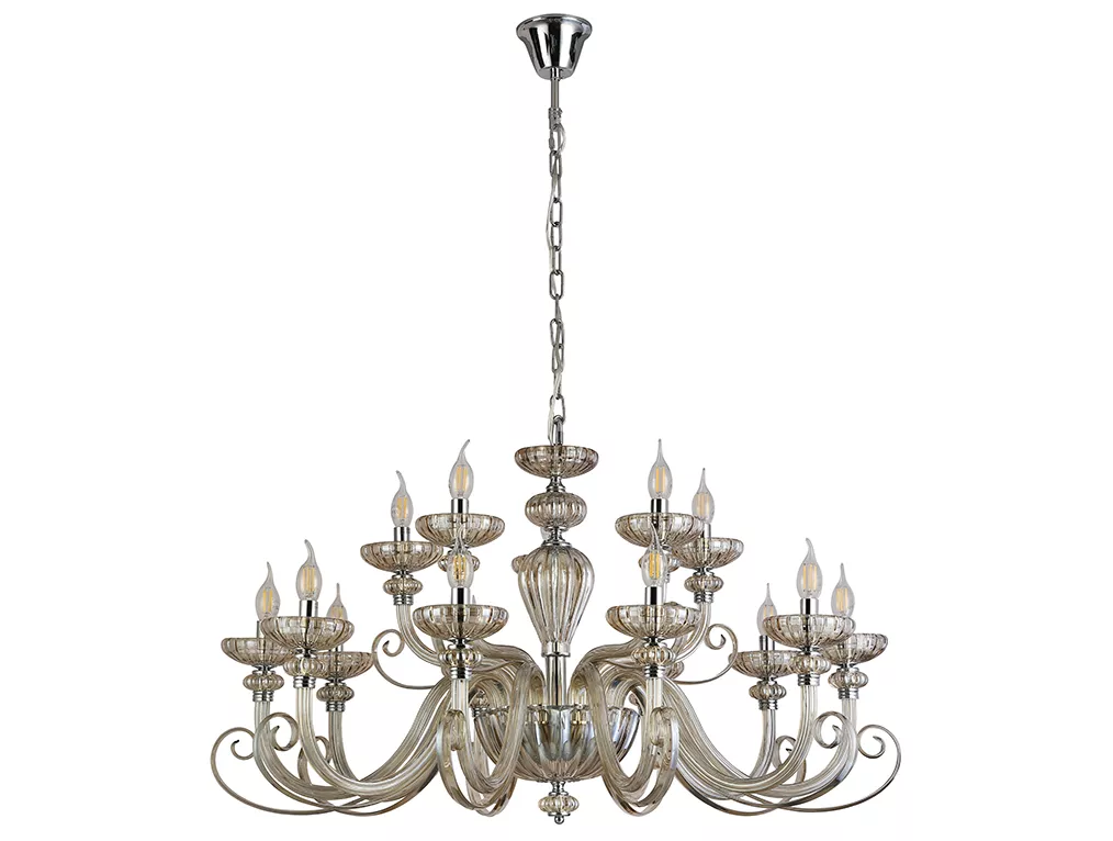 

Подвесные люстры Newport 8620+5/C chrome cognac М0071595