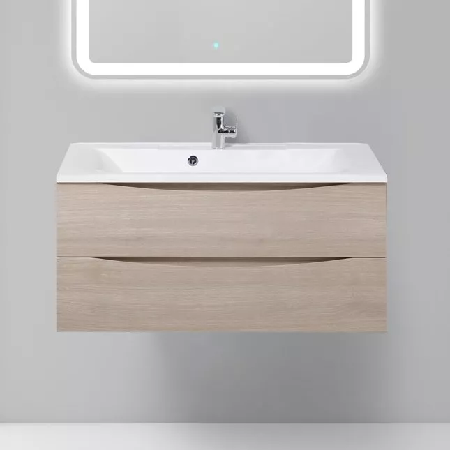 

Тумба с раковиной BelBagno Marino 100 rovere grigio