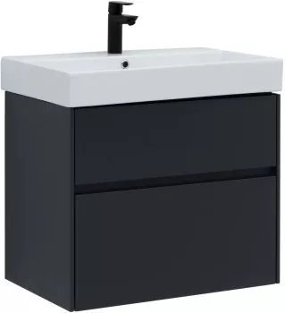 

Комплект мебели Aquanet Бруклин 70 черный матовый