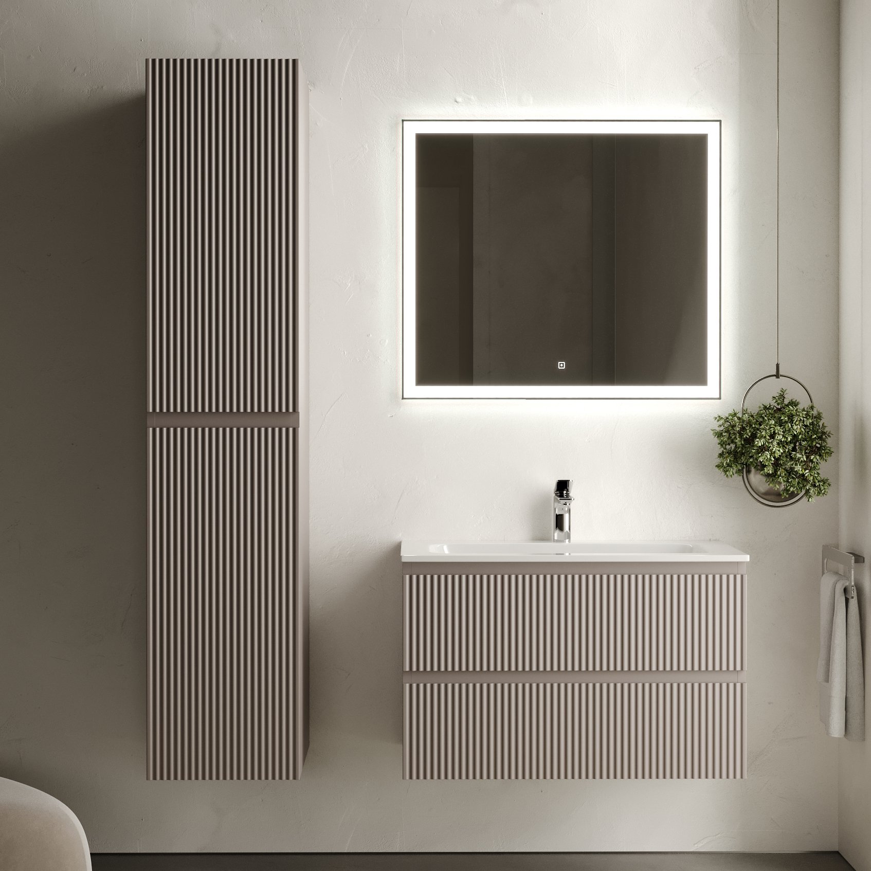 

Мебель для ванной комнаты Sancos Snob R 80 см, doha soft