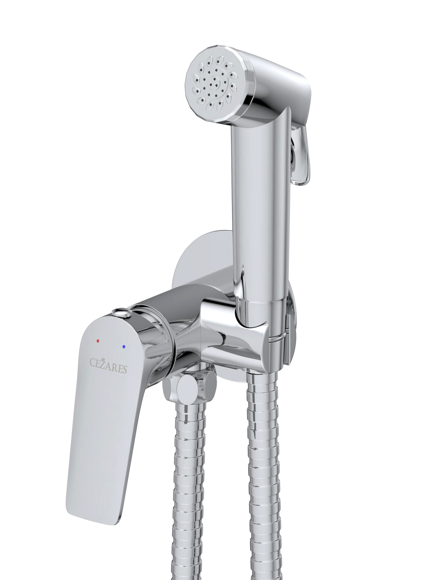 

Гигиенический душ Cezares Liner LINER-DIF-01 со смесителем, С ВНУТРЕННЕЙ ЧАСТЬЮ, хром