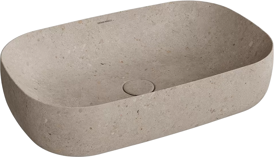 

Накладная раковина KERAMA MARAZZI Magica MA.wb.65\STB бежевый камень
