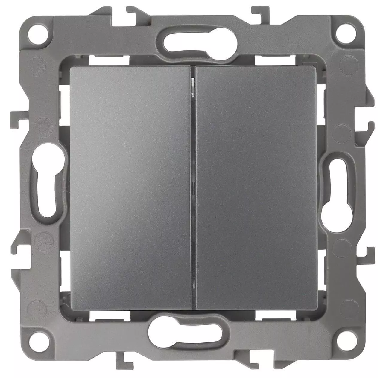 

Переключатель двухклавишный ЭРА 12 10AX 250V 12-1106-12 Б0019295
