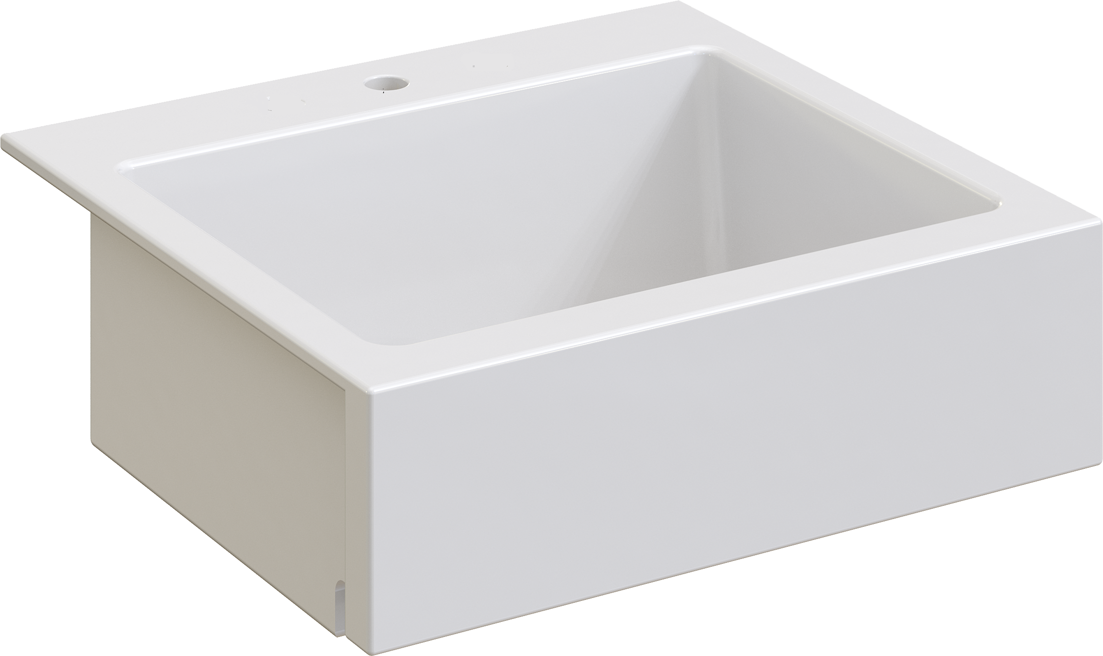 

Мойка кухонная Domaci Сиена 50166-101 с 1 отверстием, белый глянец