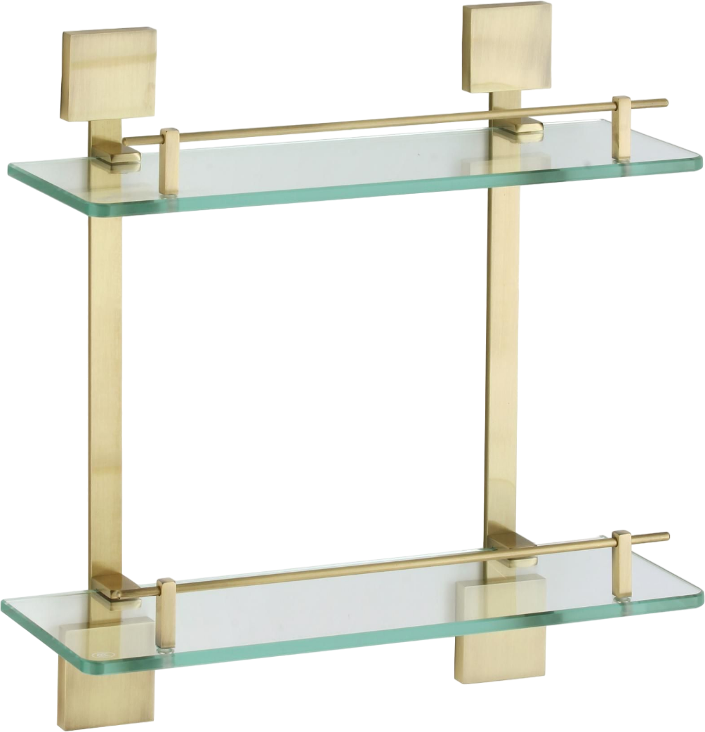 Полка Savol 65 S-06522C 40 см, двойная, прямая, бронза