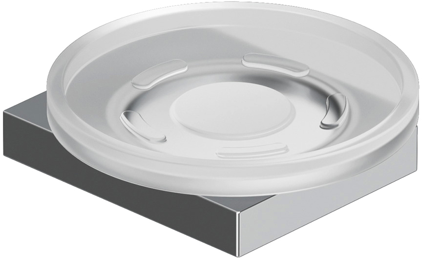 Мыльница Kludi Vela C 3198505 настенная стеклянная хром 2971₽