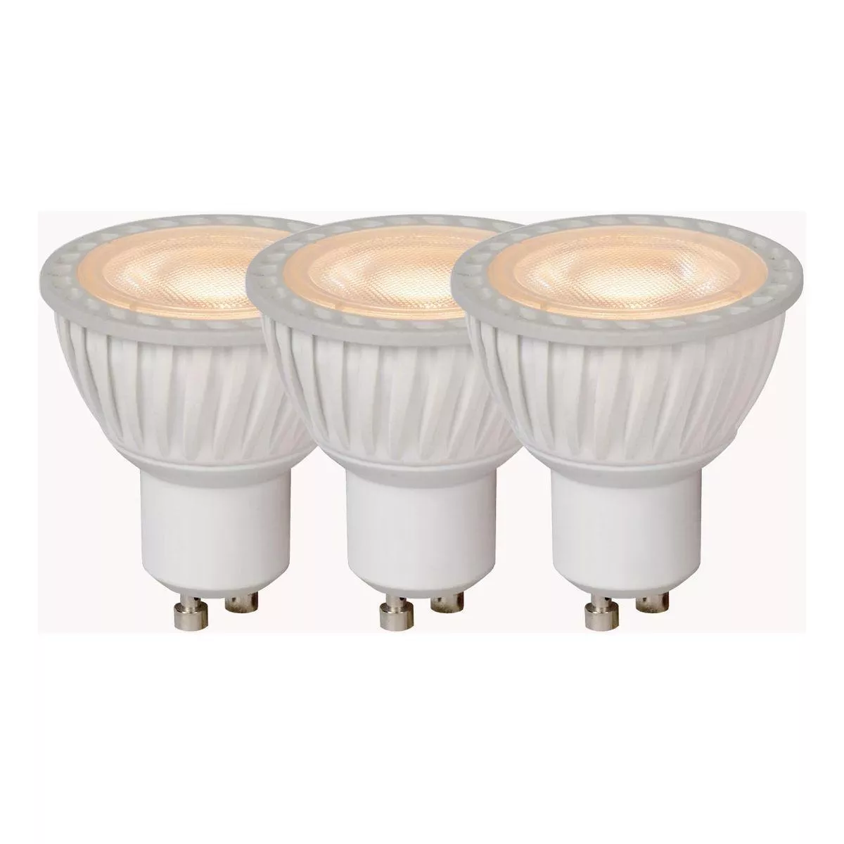 

Лампа светодиодная диммируемая Lucide GU10 5W 3000K белая (3 шт.) 49006/15/31