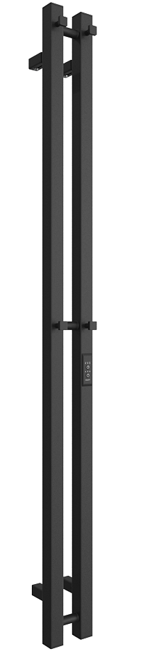 

Полотенцесушитель электрический Двин X-2 plaza neo 4657801241154 160x10 см, подключение справа, слева, матовый черный, I-образный