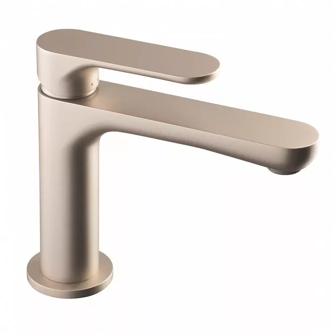 

Смеситель для раковины OLE однорычажный без донного клапана 3/8, титановый атласный