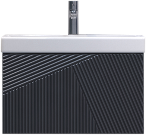 

Тумба под раковину без столешницы Velvex Edge 60.1Y подвесная, графит