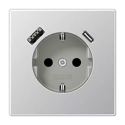 

Розетка 2K+З USB Typ AC Jung AL1520-15CA