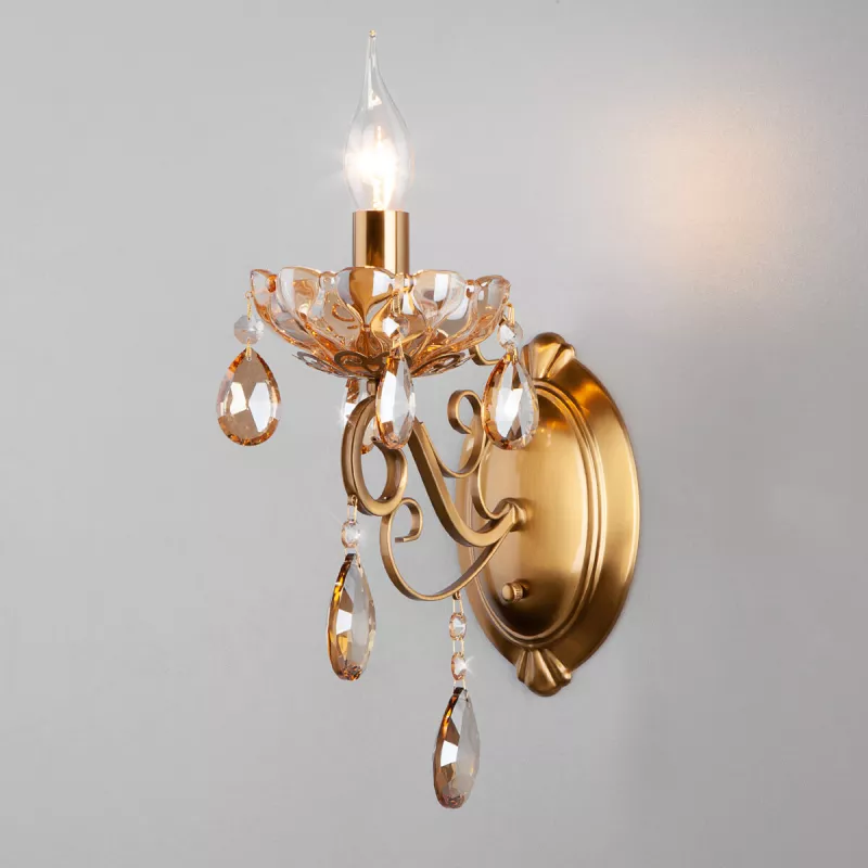 

Бра Eurosvet 10109/1 бронза/тонированный хрусталь Strotskis