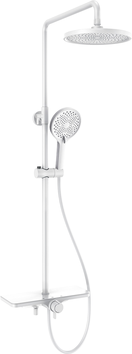 

Душевая стойка AQUAme AQM8002W белая