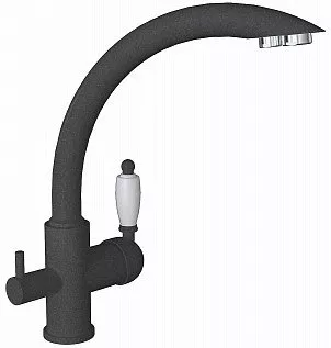 

Смеситель для кухни Florentina Шале FL черный матовый