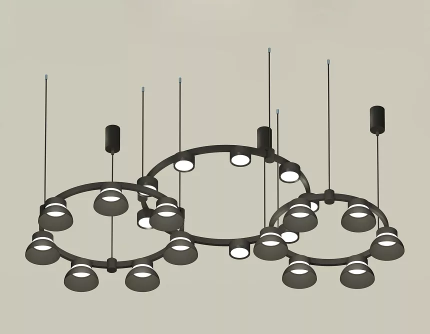 

Комплект подвесного светильника Ambrella Light Techno Ring XR92092010 (A9209x3, C9242, C9238, C9232, N8141, N8113)