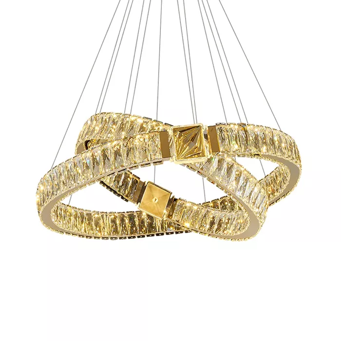 

Подвесная люстра Delight Collection D8010P/2R/D600+400 gold