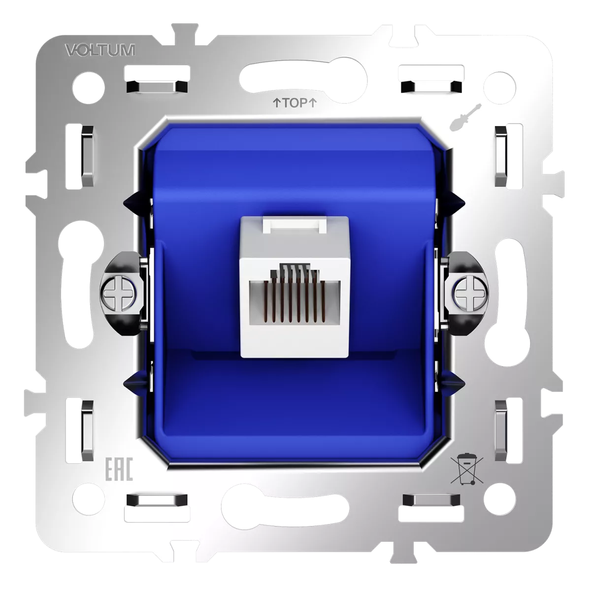 

Механизм розетки компьютерной RJ45 кат.6 Voltum S70 VLS0601M