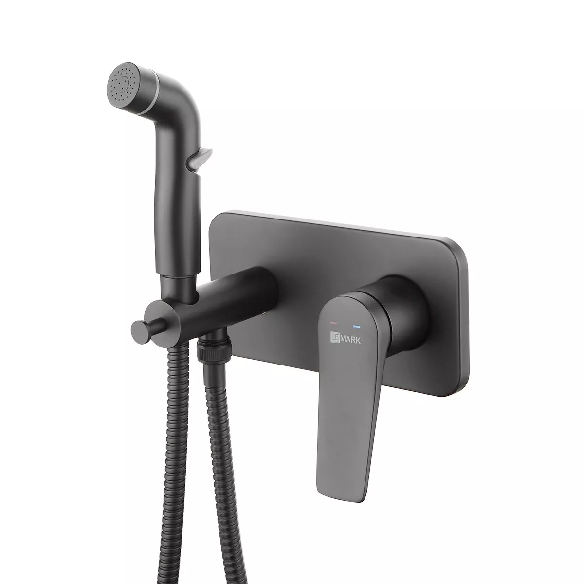 

Гигиенический душ Lemark Bronx LM3720BL со смесителем, С ВНУТРЕННЕЙ ЧАСТЬЮ, черный