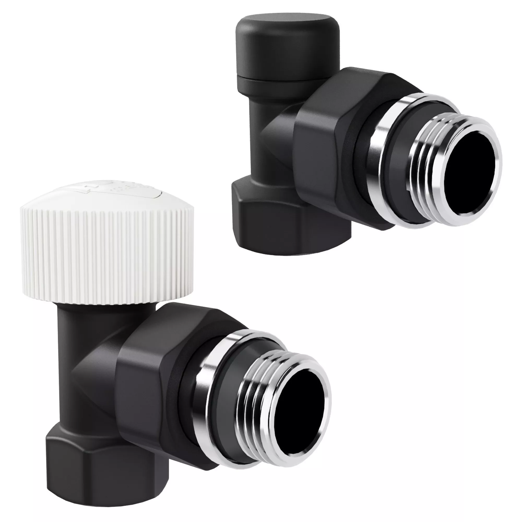 

Набор термостатический угловой Royal Thermo Design 1/2М30х1,5 (Черный)