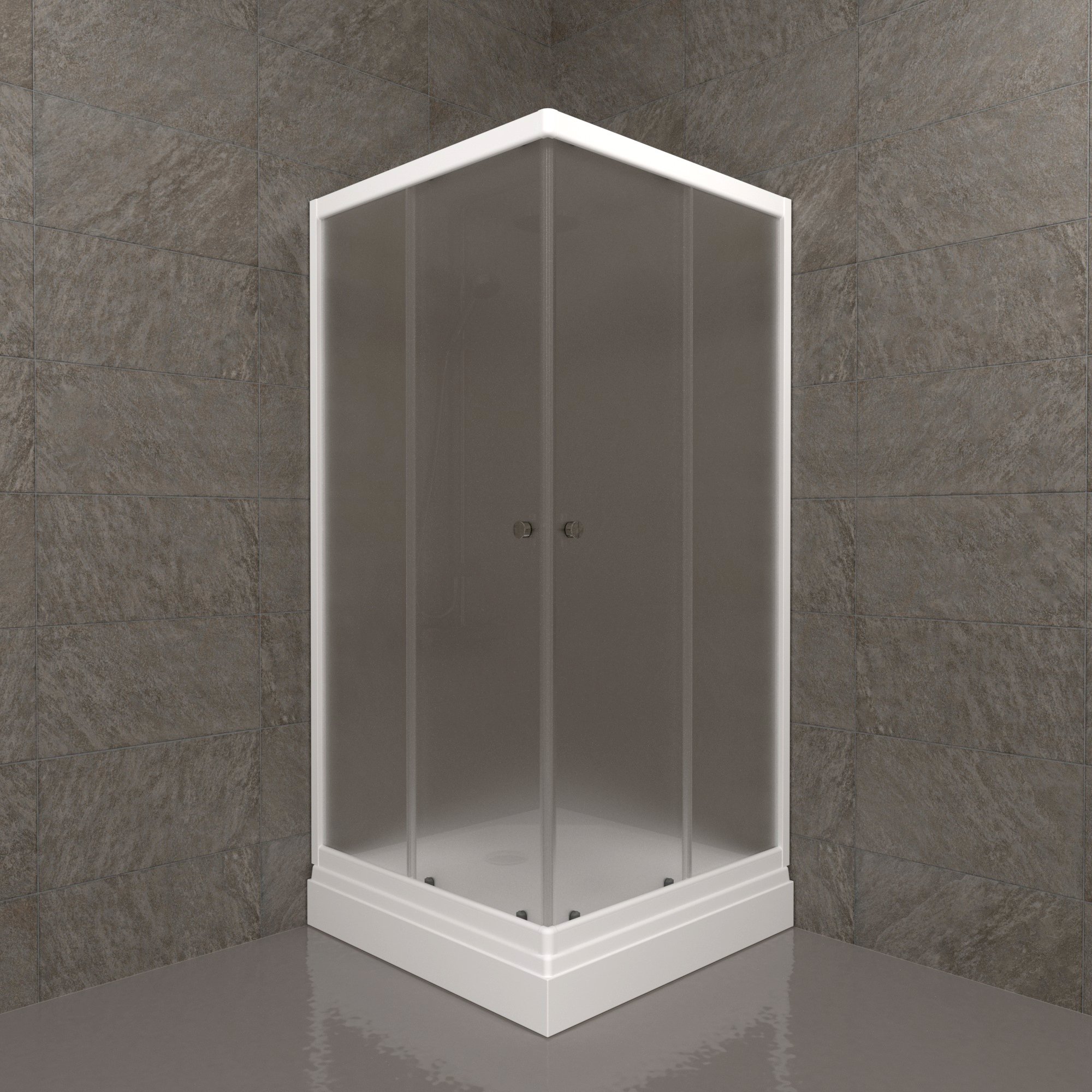 

Душевой уголок Triton Вельвет-К Щ0000061815 90х90 см, профиль белый глянец, стекло матовое