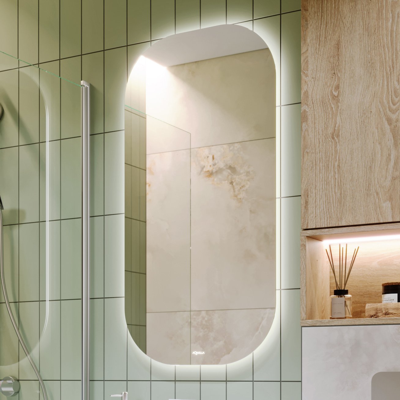 

Зеркало Aqwella Soul 55 с подсветкой