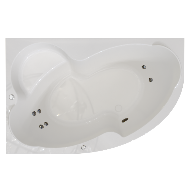 

Акриловая ванна Radomir Ирма Стандарт 160x105 см, угловая, левая, пристенная, с гидромассажем, белая, асимметричная, с каркасом, с экраном, с сиденьем, со сливом-переливом