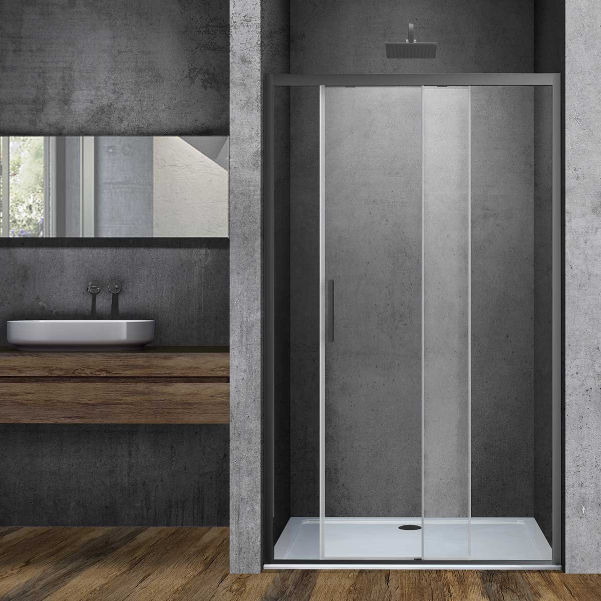 

Душевая дверь в нишу Vincea Soft VDS-3SO130CLGM 130 см, профиль вороненая сталь, стекло прозрачное