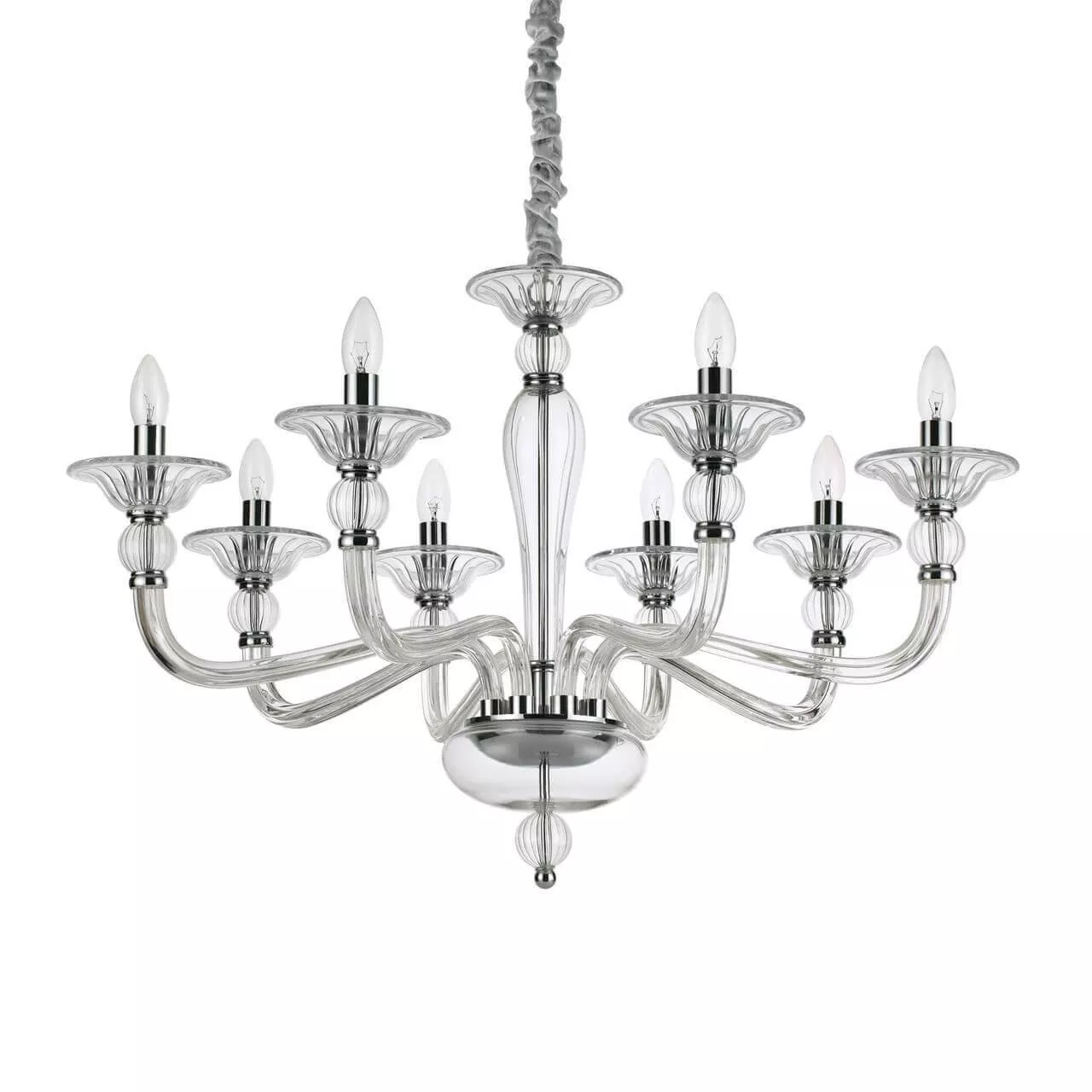 

Подвесная люстра Ideal Lux Danieli SP8 Trasparente 159980