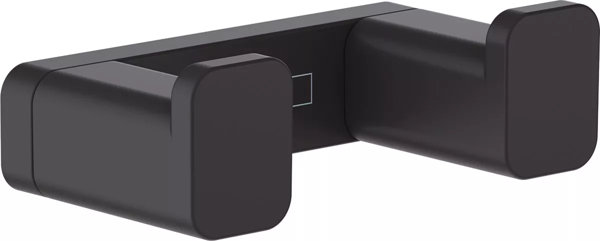 

Крючок Hansgrohe AddStoris 41755670 двойной, матовый черный