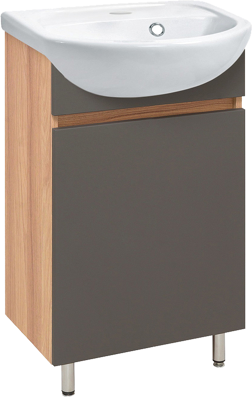 

Тумба под раковину Runo Лада 40 графит