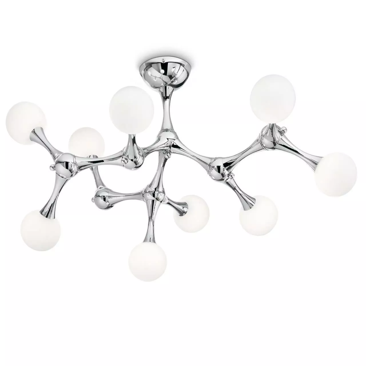 

Потолочная люстра Ideal Lux Nodino PL9 Cromo 133393