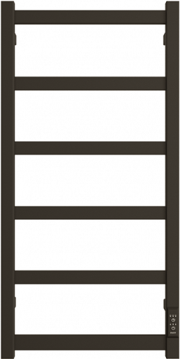 

Полотенцесушитель электрический Двин J plaza neo 80/40 80x45 см, подключение справа, слева, матовый черный, лесенка