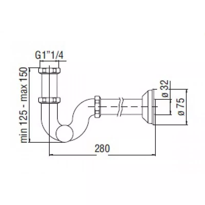 

Сифон для раковины Nobili (AV00105/2CR)